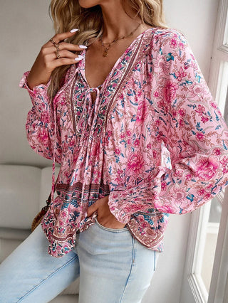 Hanney | Women’s Summer Blouse with Batwing Sleeves and V-Neckline