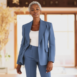 Jessie | Women's Tailored Notch Lapel Blazer & Trousers Suit Set