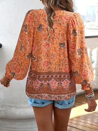 Hanney | Women’s Summer Blouse with Batwing Sleeves and V-Neckline