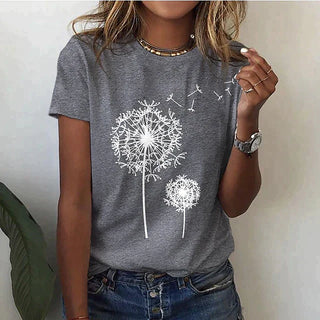 Miralyn | Women’s Soft Breathable Dandelion Graphic T-Shirt