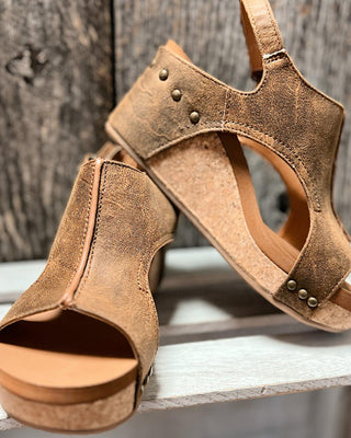 Adhara | Women’s Threaded Pear Adhara Stitching Studded Wedge Sandals