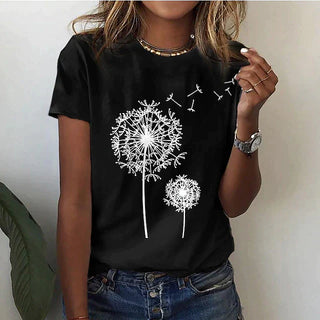 Miralyn | Women’s Soft Breathable Dandelion Graphic T-Shirt