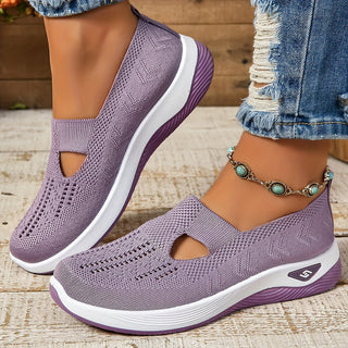 Rowena | Women’s Orthopedic Mesh Slip-on Shoes with Cut-out Style