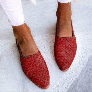Klarisse | Women’s Handwoven Leather Closed-Toe Shoes