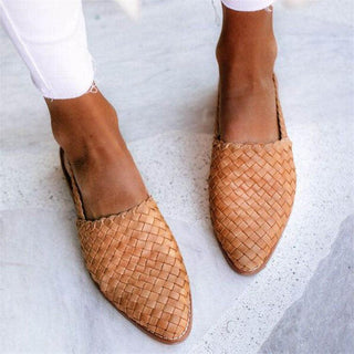 Klarisse | Women’s Handwoven Leather Closed-Toe Shoes