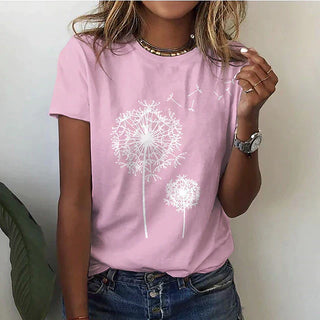 Miralyn | Women’s Soft Breathable Dandelion Graphic T-Shirt