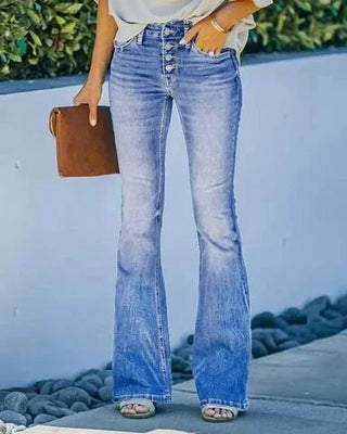 Harlene | Flared-Fit High-Stretch Jeans for Women with Comfortable Waist