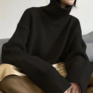 Joan | Women’s Wool Knit Sweater with Ribbed