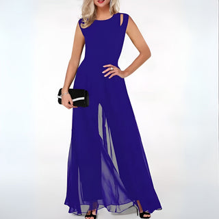 Lina | Women’s Sleeveless Jumpsuit with See Through Style