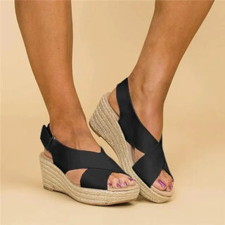 Isadora | Women’s Stylish Orthopedic Summer Sandals with Wedge Heel