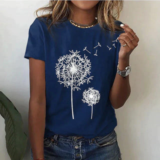 Miralyn | Women’s Soft Breathable Dandelion Graphic T-Shirt