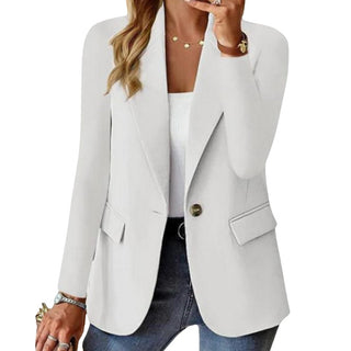 Jolene | Formal Double Breasted Blazer for Women with Overlapping Front Panels and Button Closure