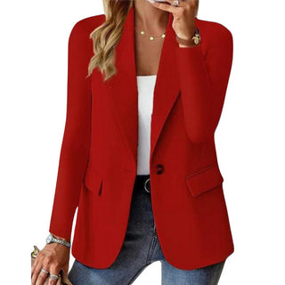 Jolene | Formal Double Breasted Blazer for Women with Overlapping Front Panels and Button Closure