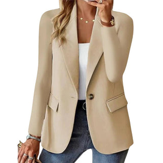 Jolene | Formal Double Breasted Blazer for Women with Overlapping Front Panels and Button Closure