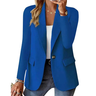Jolene | Formal Double Breasted Blazer for Women with Overlapping Front Panels and Button Closure