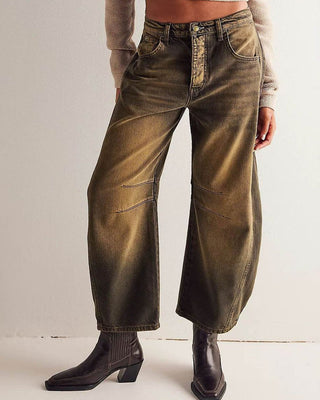 Emilisa | Women’s Wide-Leg Comfort Stretch Barrel Jeans