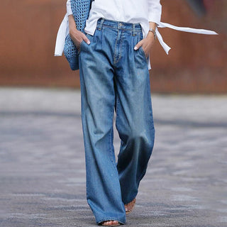 Amber | Women’s High-Waisted Wide-Leg Denim Jeans