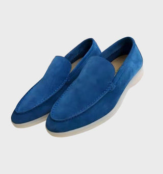 Wendell | Men’s Suede Leather Loafers with Soft Rubber Sole