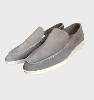 Wendell | Men’s Suede Leather Loafers with Soft Rubber Sole