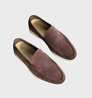 Wendell | Men’s Suede Leather Loafers with Soft Rubber Sole
