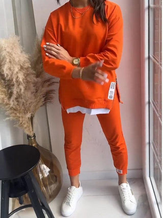 Sielani | Women’s Two-Piece Loungewear Set with Long-Sleeve Sweatshirt and High-Waisted Joggers