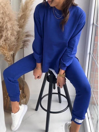 Sielani | Women’s Two-Piece Loungewear Set with Long-Sleeve Sweatshirt and High-Waisted Joggers