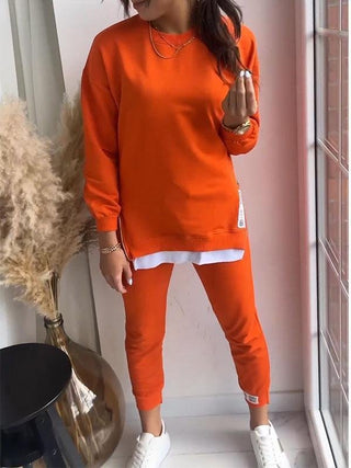Sielani | Women’s Two-Piece Loungewear Set with Long-Sleeve Sweatshirt and High-Waisted Joggers