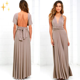 Emilia | Elegant Multiway Infinity Dress for Women with Adjustable Halter