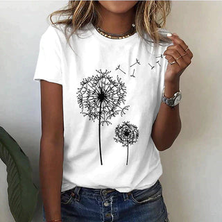 Miralyn | Women’s Soft Breathable Dandelion Graphic T-Shirt