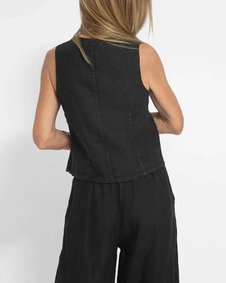 Gemma | Women's Two-Piece V-Neck Sleeveless Waistcoat and Wide-Leg Trousers