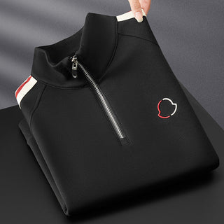 Homer | Men’s Two-Piece Quarter-Zip Tracksuit with Jogger Pants and Contrast Stripe Details