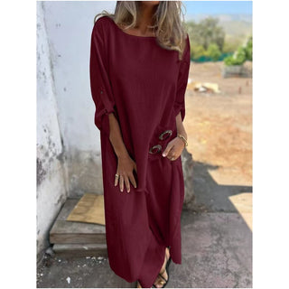 Alana | Women's Linen-Blend Wide Leg Pants Set with Tunic Top