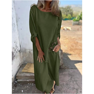 Alana | Women's Linen-Blend Wide Leg Pants Set with Tunic Top