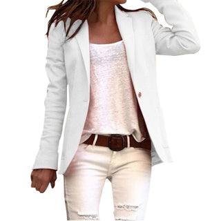 Charlene | Women’s Long-Sleeved Fitted Blazer with One-Button Closure