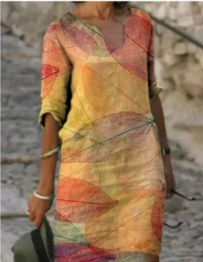 Nelly | Women’s V-Neck Slim-Fit Dress for a Figure-Hugging Silhouette