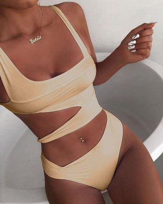 Elliria | Women’s Knotted One-Piece Cutout Swimsuit with Sculpting Sexy Silhouette